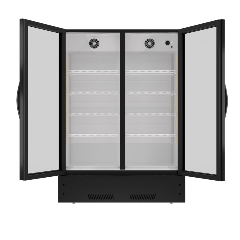 KICHKING 38.3'' Commercial Display Fridge, 17 Cu.ft Drink Refrigerator